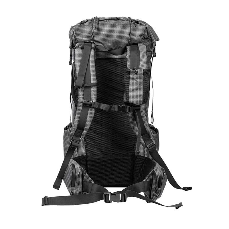 BLACK ORCA 55L Ultralight Ripstop Nylon Backpack Rucksack