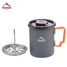 Load image into Gallery viewer, Widesea Camping Coffee Pot with French Press  for Hiking Trekking