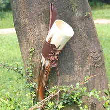 Load image into Gallery viewer, Viking Drinking Horn with Stand