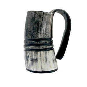 Hand-Made Ox Buffalo Horn Mug  with Redwood Bottom