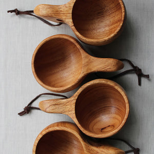 Visual Touch Solid Wood Handmade  Scandinavian Kuksa Mug