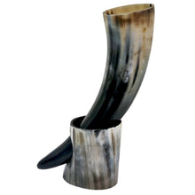 Load image into Gallery viewer, Viking Drinking Horn with Stand