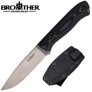 Brother F001 Fixed Blade Knife Micarta 440C