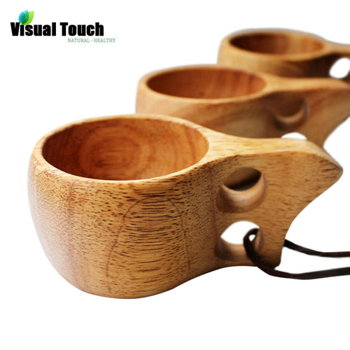 Visual Touch Solid Wood Handmade  Scandinavian Kuksa Mug